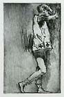 LUIGI CONCONI, The Knave of Clubs, etching